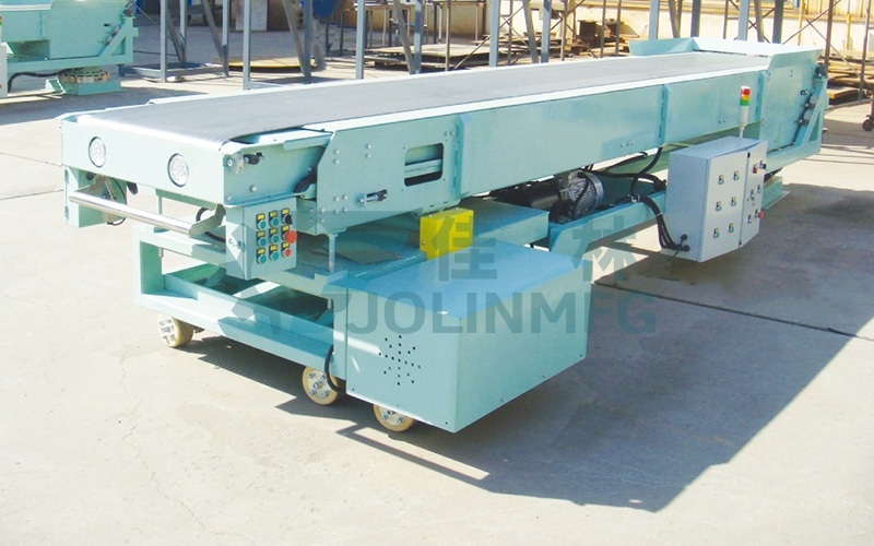 Rotary lifting telescopic belt conveyor