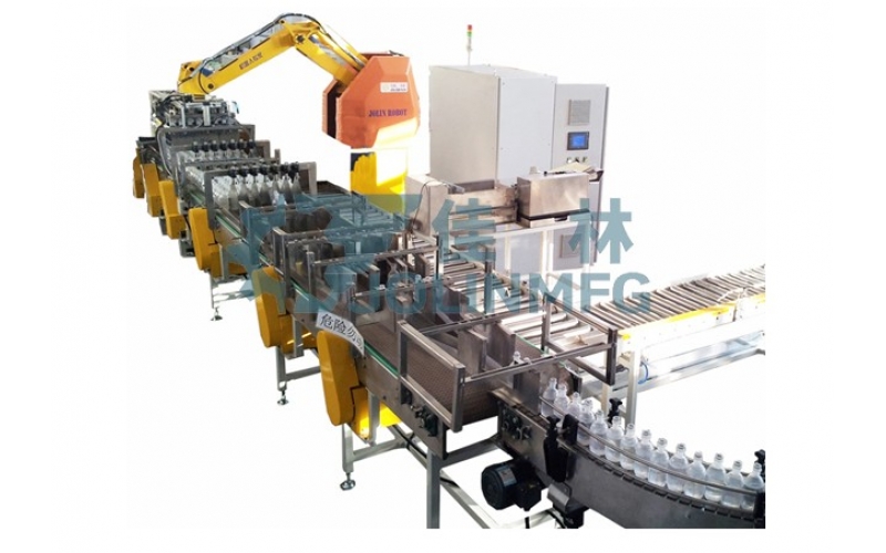 High productivity industrial robot palletizer