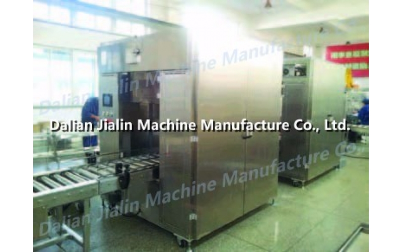 Carton packing with plastic inserting machine